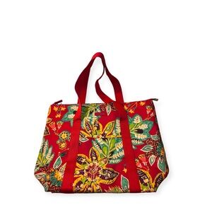 Vera Bradley tropical print large cooler bag